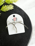 White Gold Chain Bows