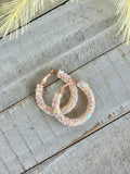 Halo Hoops - Rose Beige