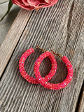 Halo Hoops - Hot Coral