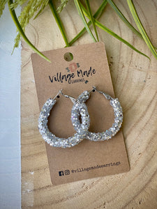 Halo Hoops - Silver Grey