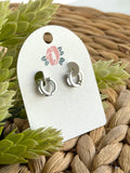 White Gold Windows Huggie
