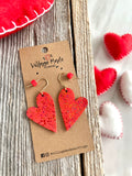 Red Raindrops Hearts