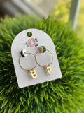Letter Charms - Smooth Gold