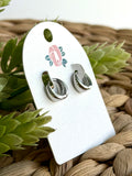 White Gold Swell Huggie