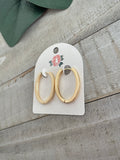 Posh Oval Hoops