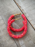Halo Hoops - Hot Coral