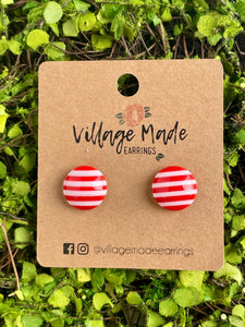 NE Stripes Studs