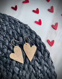 Gold Crackle Iridescent Hearts