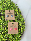 NE Stripes Studs