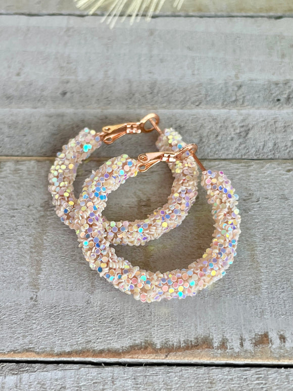 Halo Hoops - Rose Beige