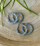Halo Hoops - Silver Grey