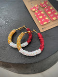 Halo Hoops - Red/White/Gold