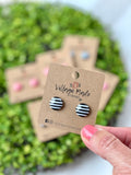 NE Stripes Studs