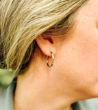Silver Sol Hoops