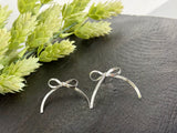 White Gold Chain Bows