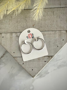 Silver Sol Hoops