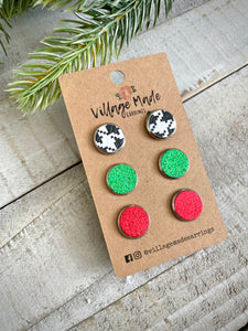 Jolly Leather Studs Trio