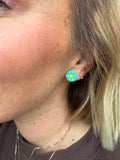 Daisy Studs - Turquoise