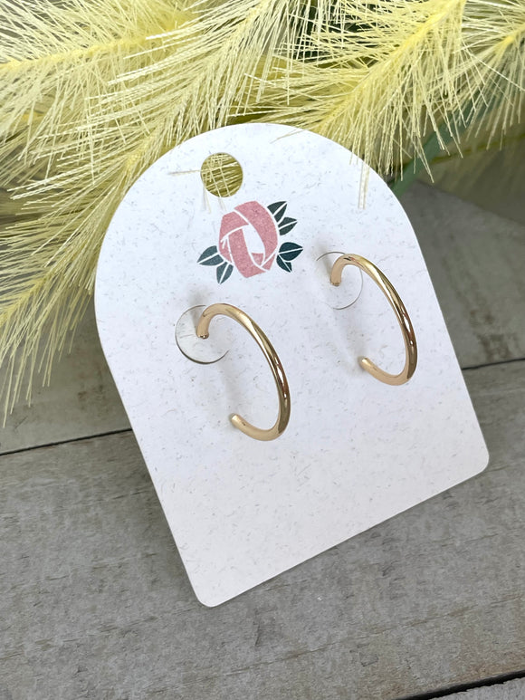 Gold Loop Hoops