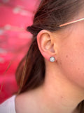 Silver Sparkle Studs