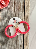 Halo Hoops - Hot Coral