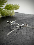 White Gold Chain Bows
