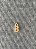 Letter Charms - Gold CZ Pave