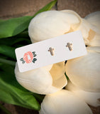 Divine Sparkle Cross Studs