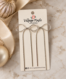 Angel Chain Bow - White Gold