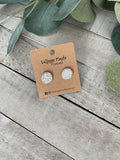 Silver Sparkle Studs