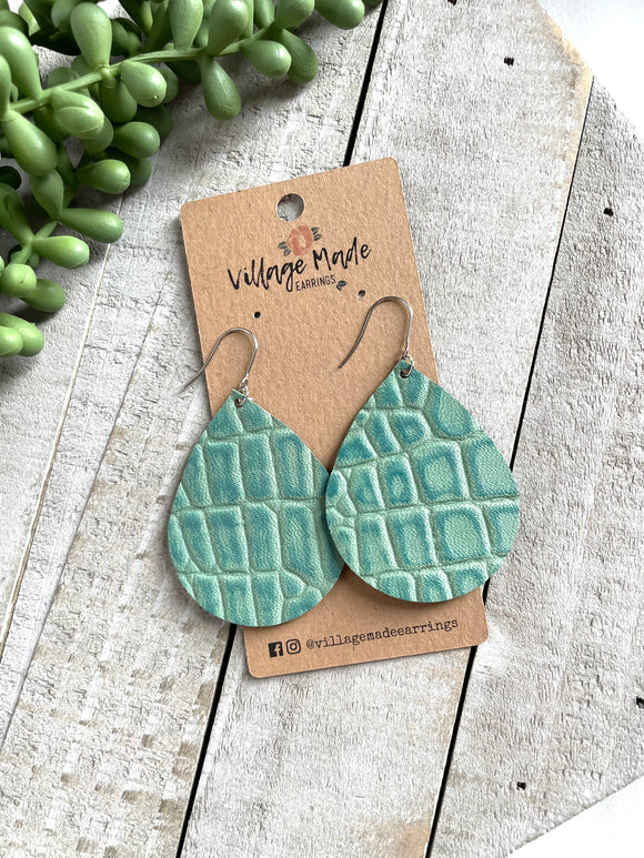 The Belden - Turquoise Croc