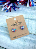 USA Glitter Studs (10mm)